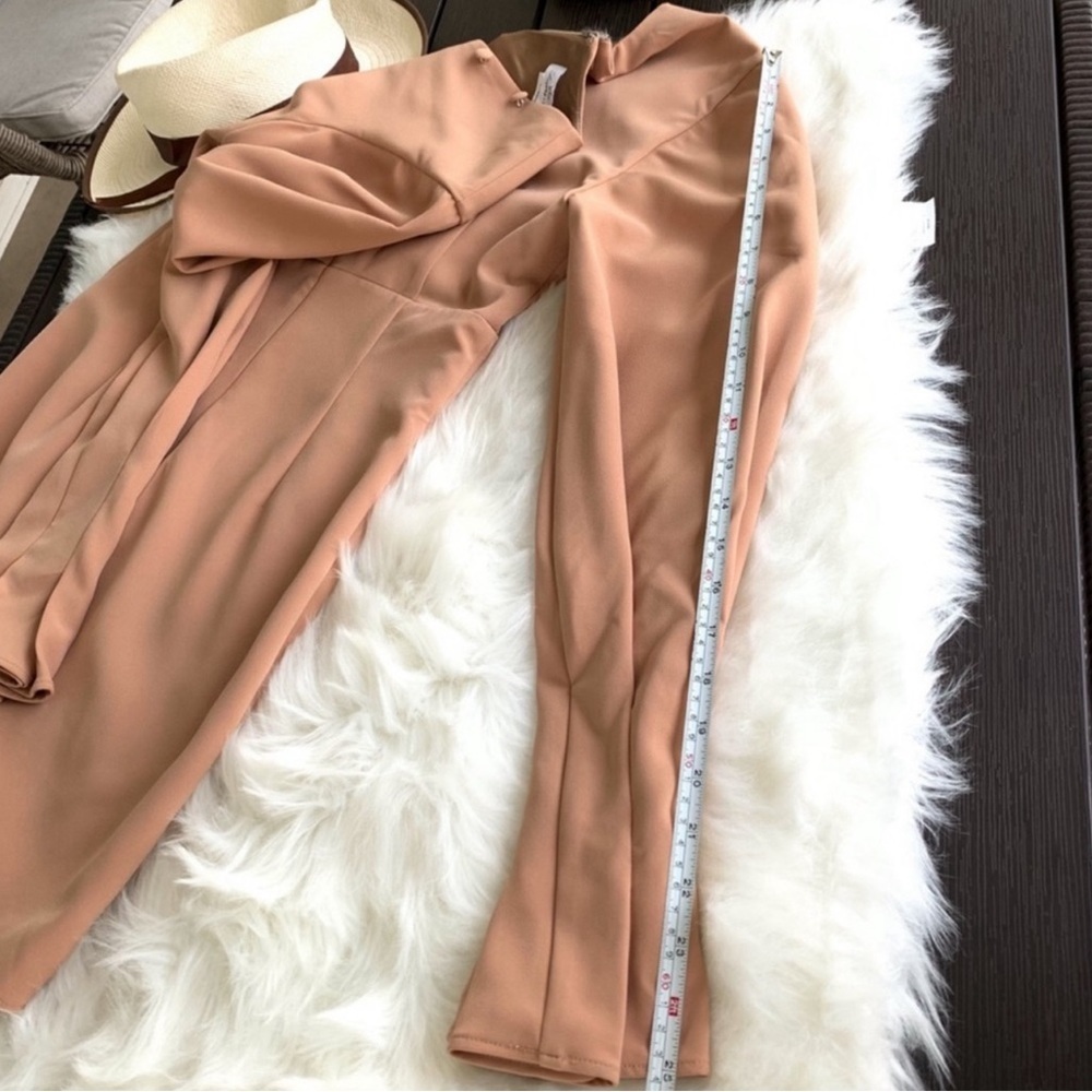 NWOT Lovers + Friends Elena Mini Dress in Neutral Peach Size Small - Picture 11 of 16